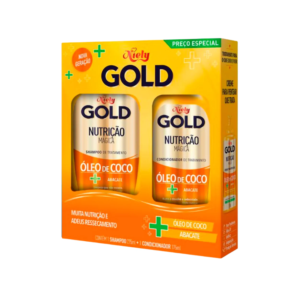 Kit Gold Shamp 275ml + Cond 175ml Nutriçao Magica