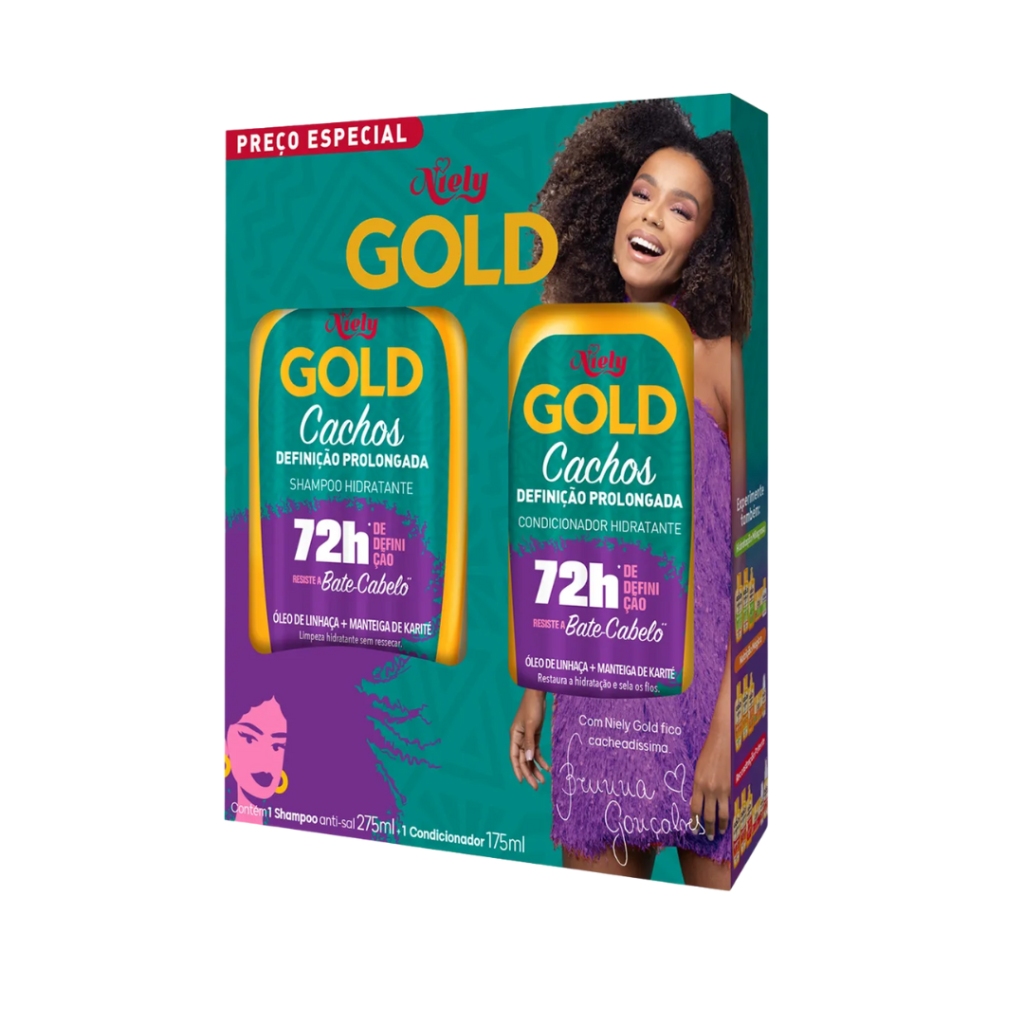 Kit Gold Shamp 275ml + Cond 175ml Cachos