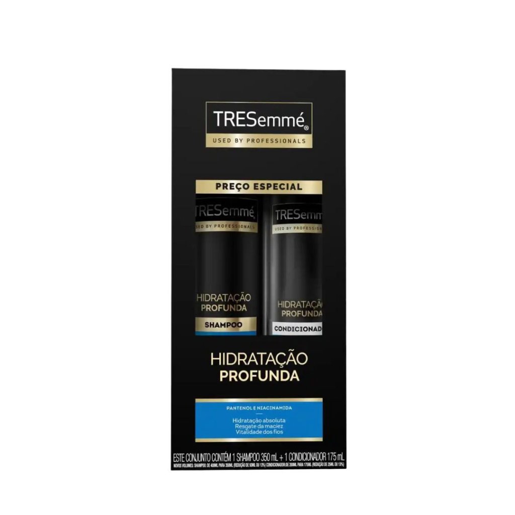 Kit Tresemmé Shamp 350 + Cond 175ml Hidratação Profunda