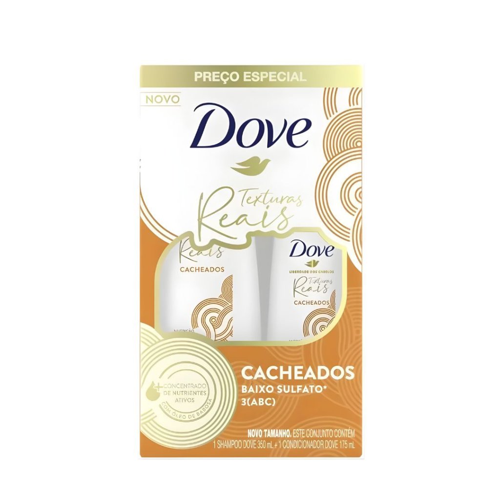 Kit Dove Shamp 350 + Cond 175ml Cacheados
