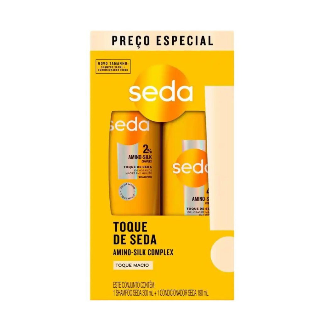 Kit Seda Shamp 300 + Cond 190ml Toque de Seda