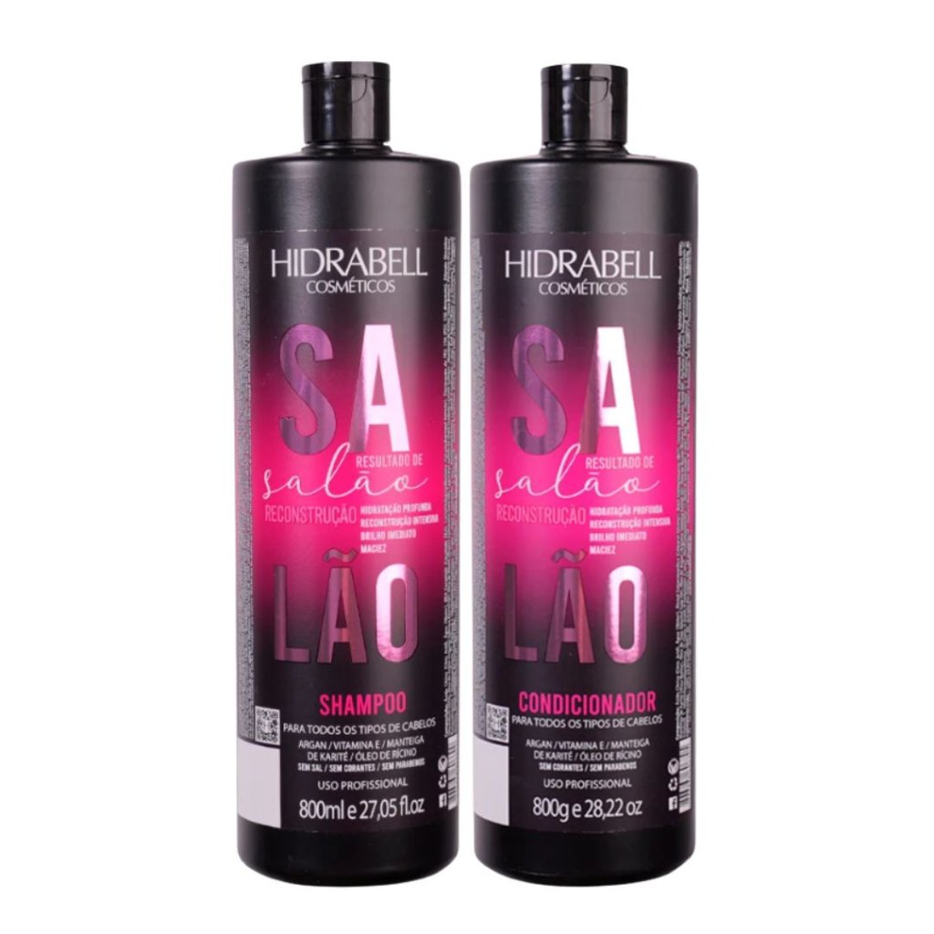 Kit Hidrabell Shamp + Cond 800ml Resultado de Salão
