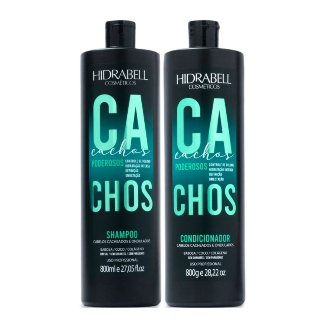 Kit Hidrabell Shamp + Cond 800ml Cachos Poderosos
