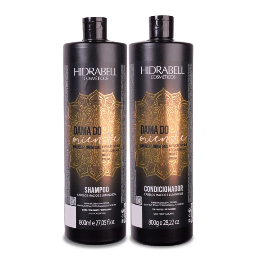 Kit Hidrabell Shamp + Cond 800ml Dama do Oriente
