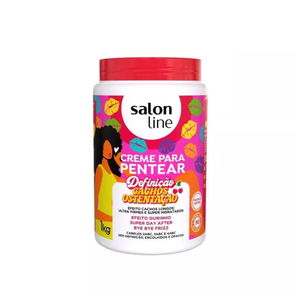 Creme de Pentear 1kg Salon Line Cachos Ostentação 