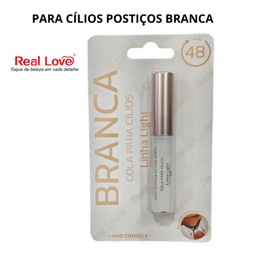 Cola Real Love Cílios Postiços Branca 7ml 