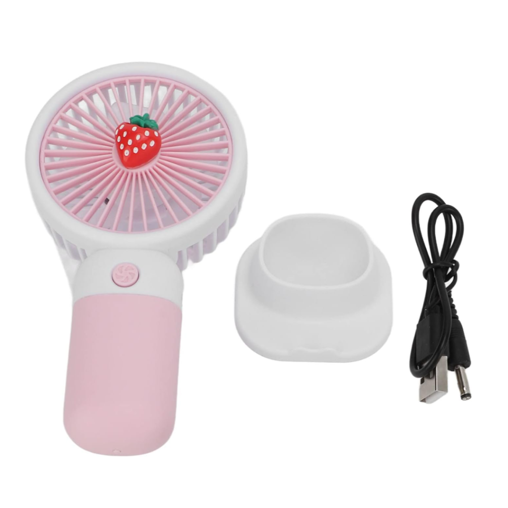 Mini Ventilador Morango 1 Velocidade 