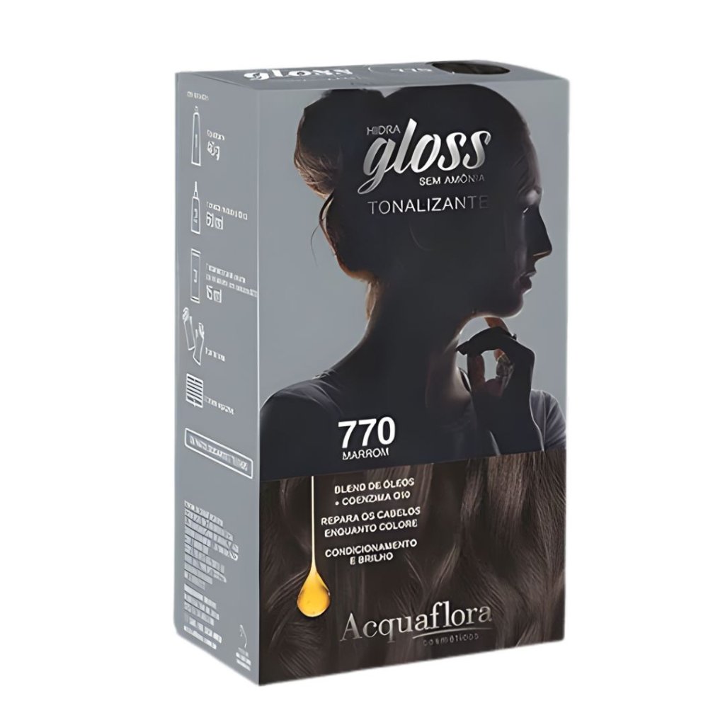 Tonalizante Marrom Hidra Gloss Acquaflora 770