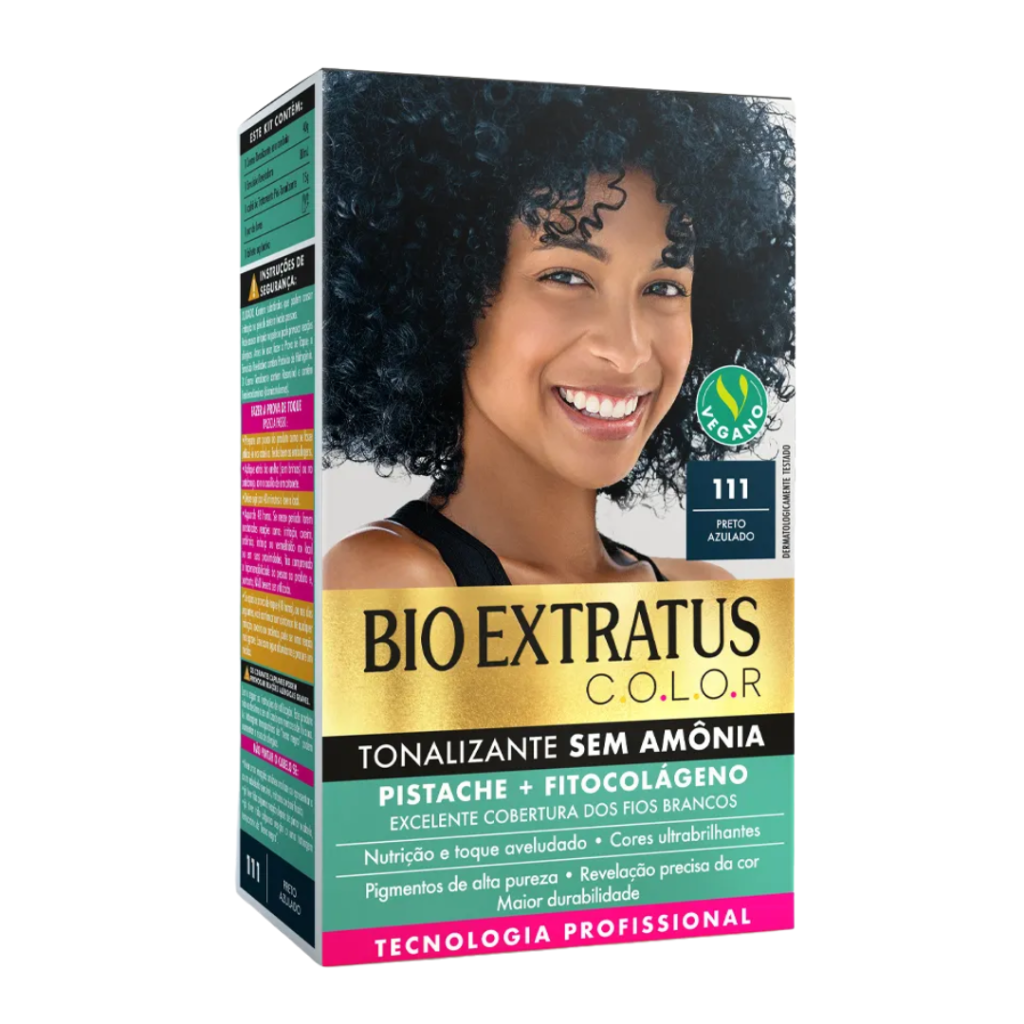 Tonalizante Preto Azulado Bio Extratus 1.11