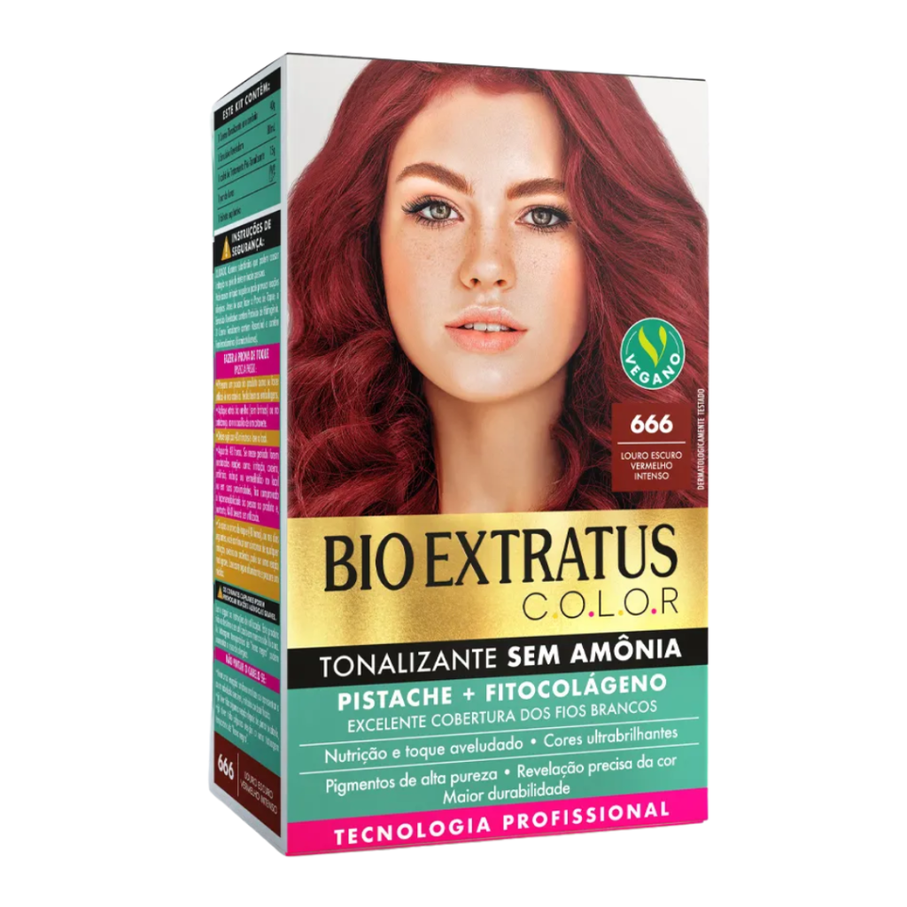 Tonalizante Vermelho Bio Extratus 6.66