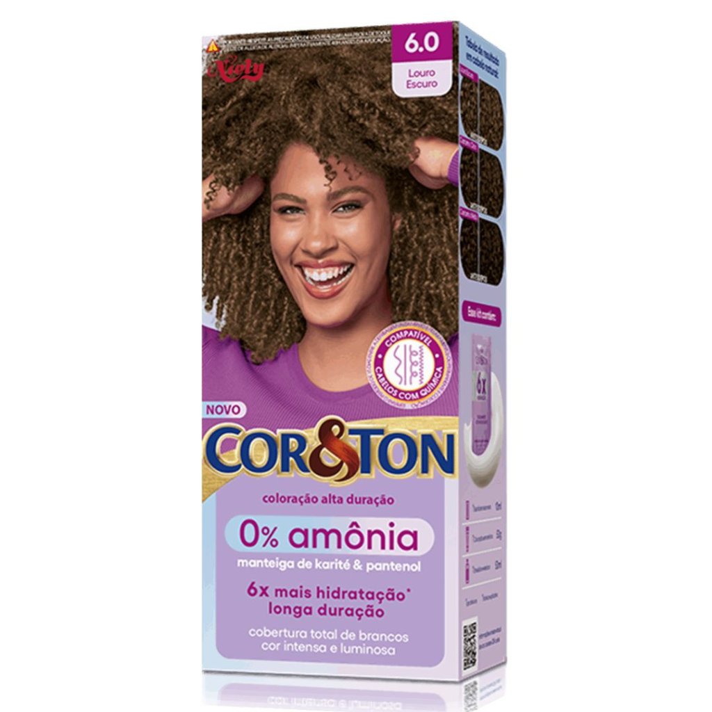 Tonalizante Loiro Escuro Cor&ton 6.0