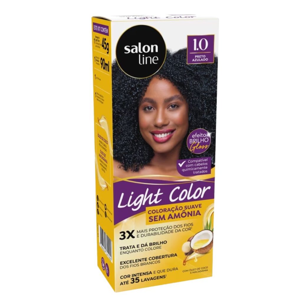 Tonalizante Preto Light Color Salon Line 1.0