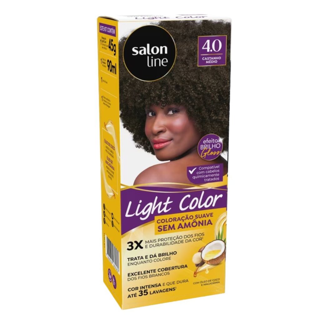 Tonalizante Castanho Médio Light Color Salon Line 4.0