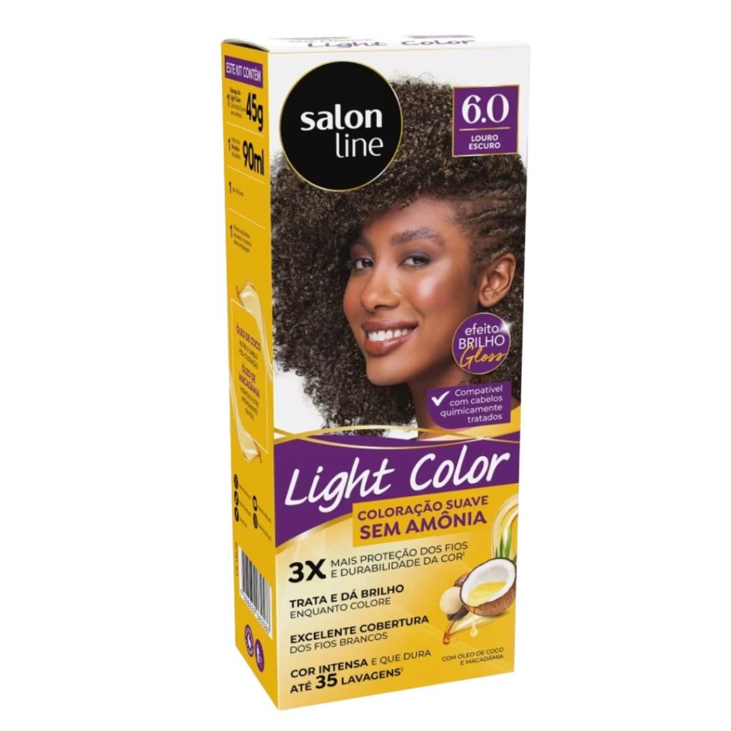 Tonalizante Loiro Escuro Light Color Salon Line 6.0