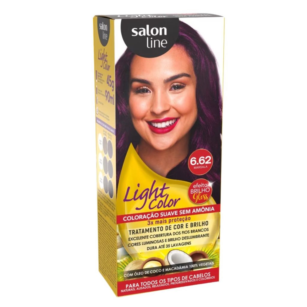 Tonalizante Marsala Light Color Salon Line 6.62
