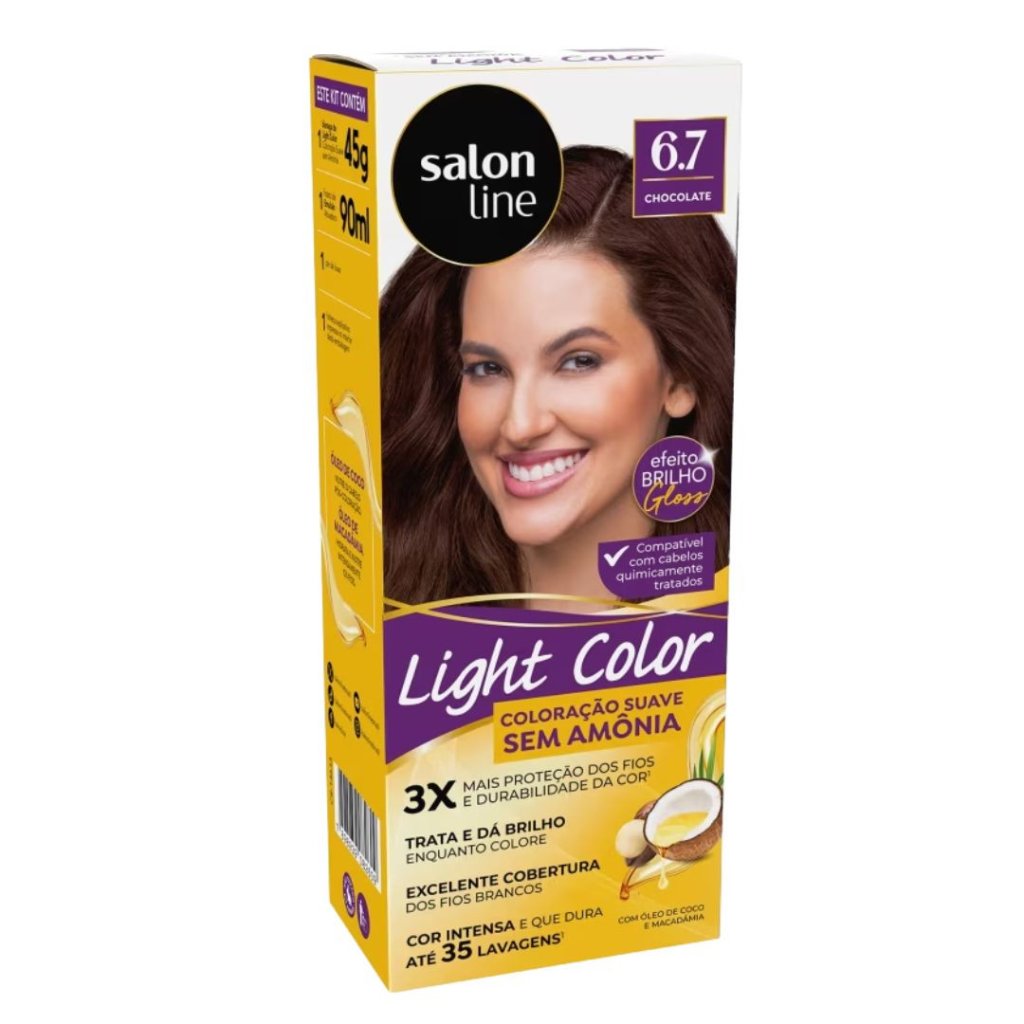 Tonalizante Marrom Ligth Color Salon Line 6.7