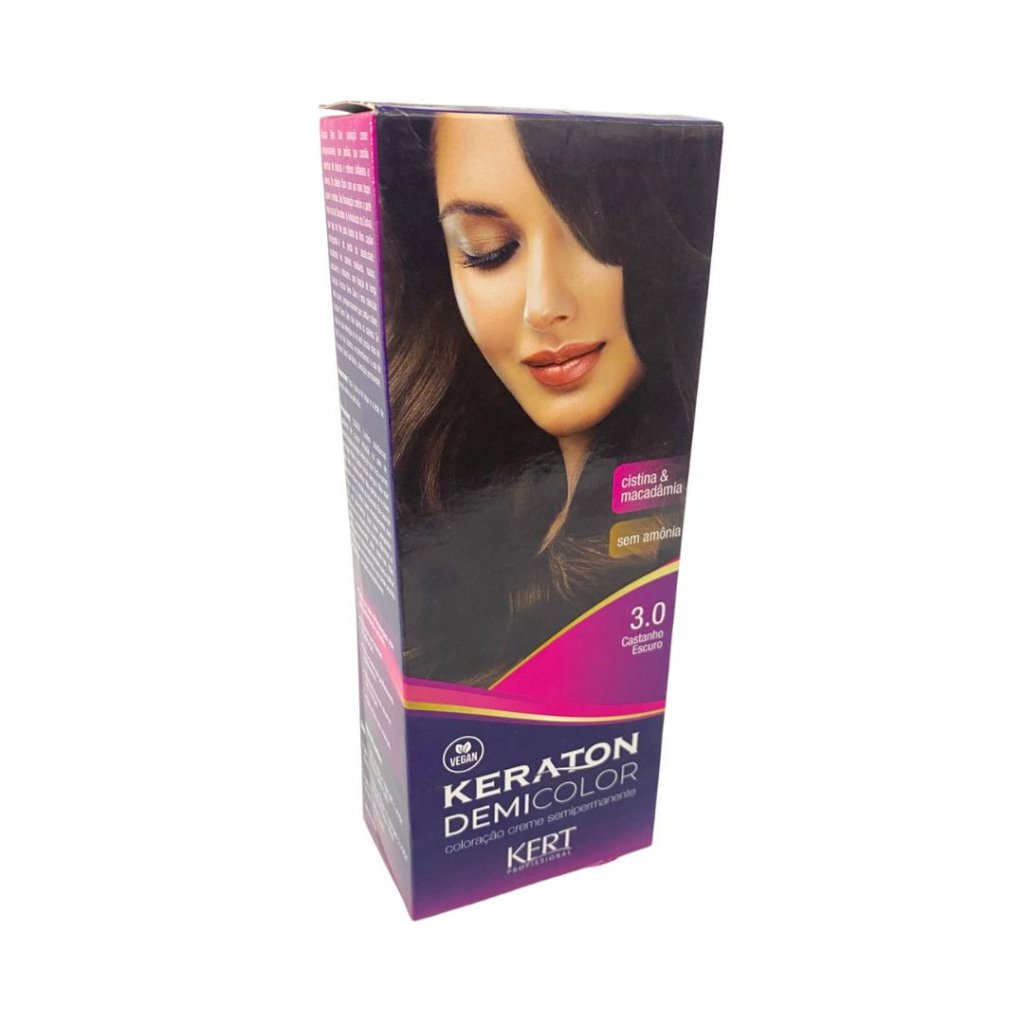 Tonalizante Castanho Escuro Demi Keraton 3.0