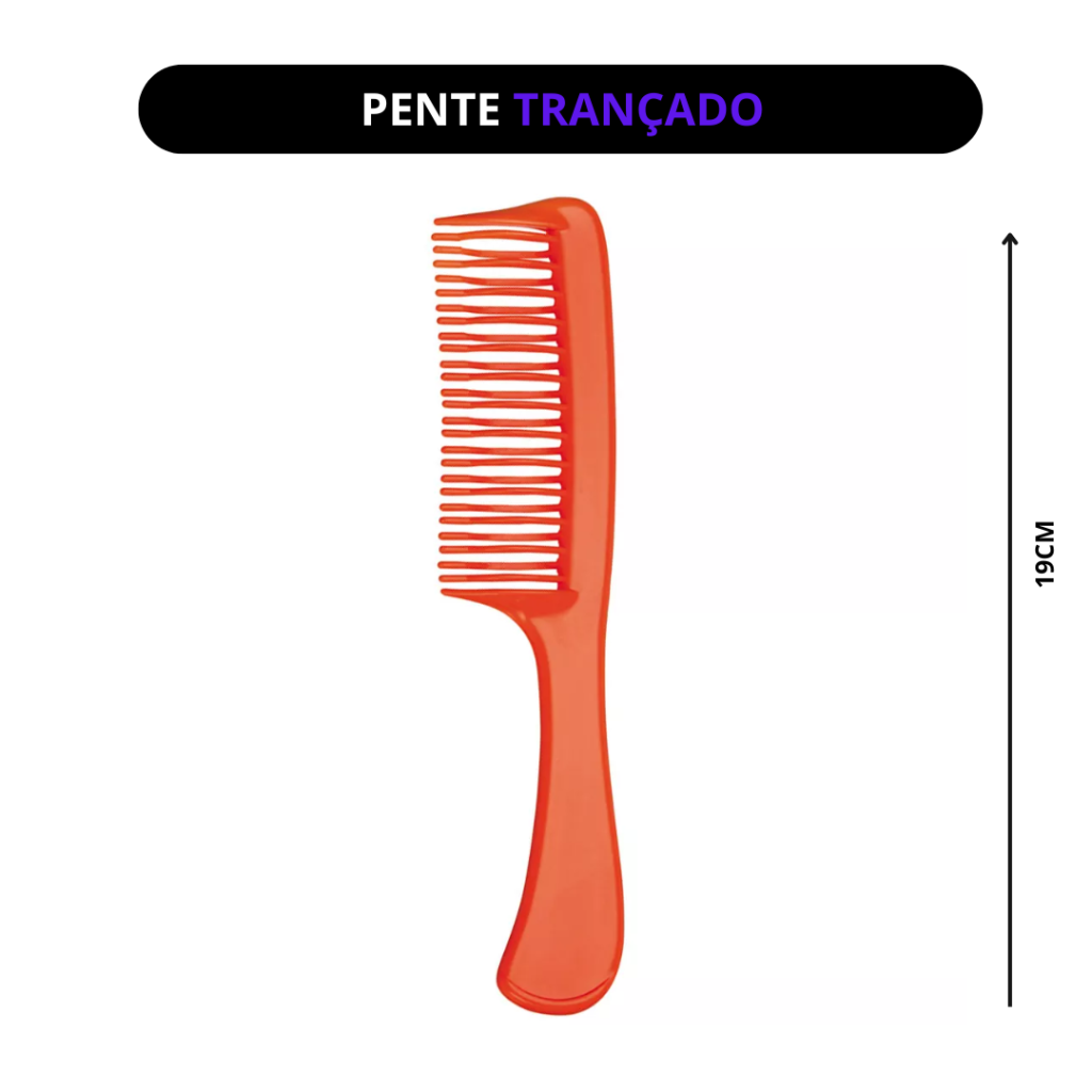 Pente Plástico Trançado Pq