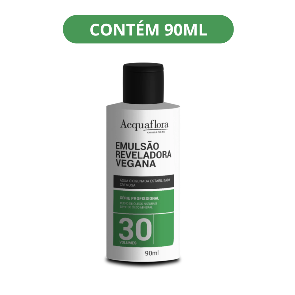 Água Oxigenada Acquaflora Vegana 90ml 30vol 