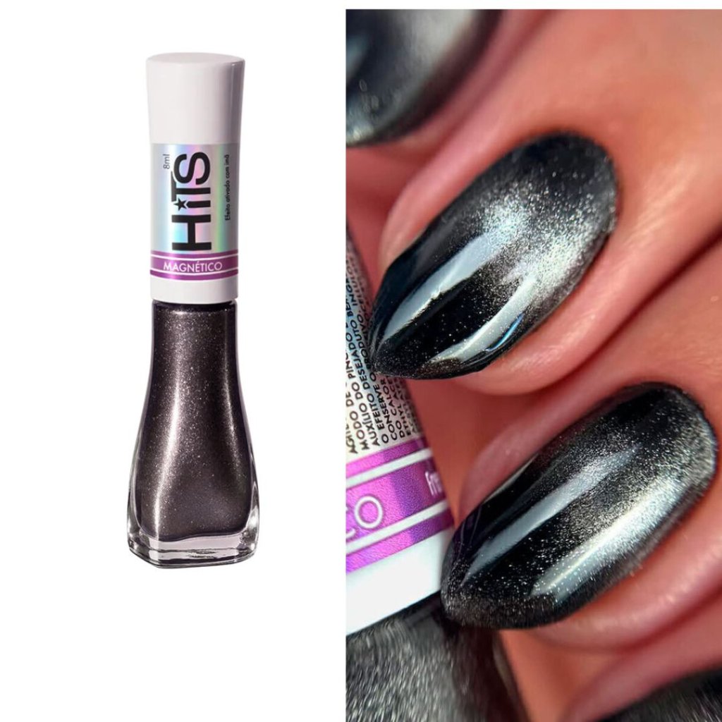 Esmalte Preto Hits Magnético Magnética 8ml