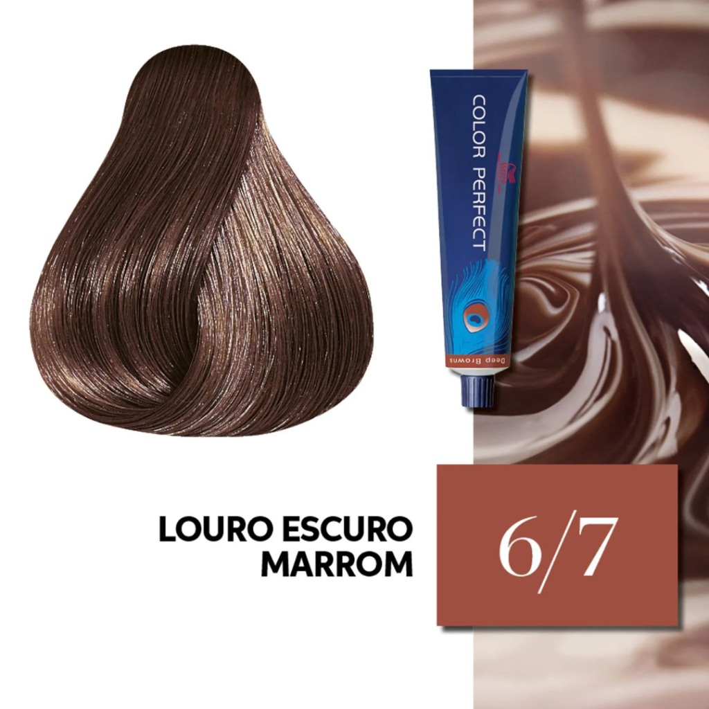 Tinta Marrom Wella Color Perfect 6.7 Chocolate 