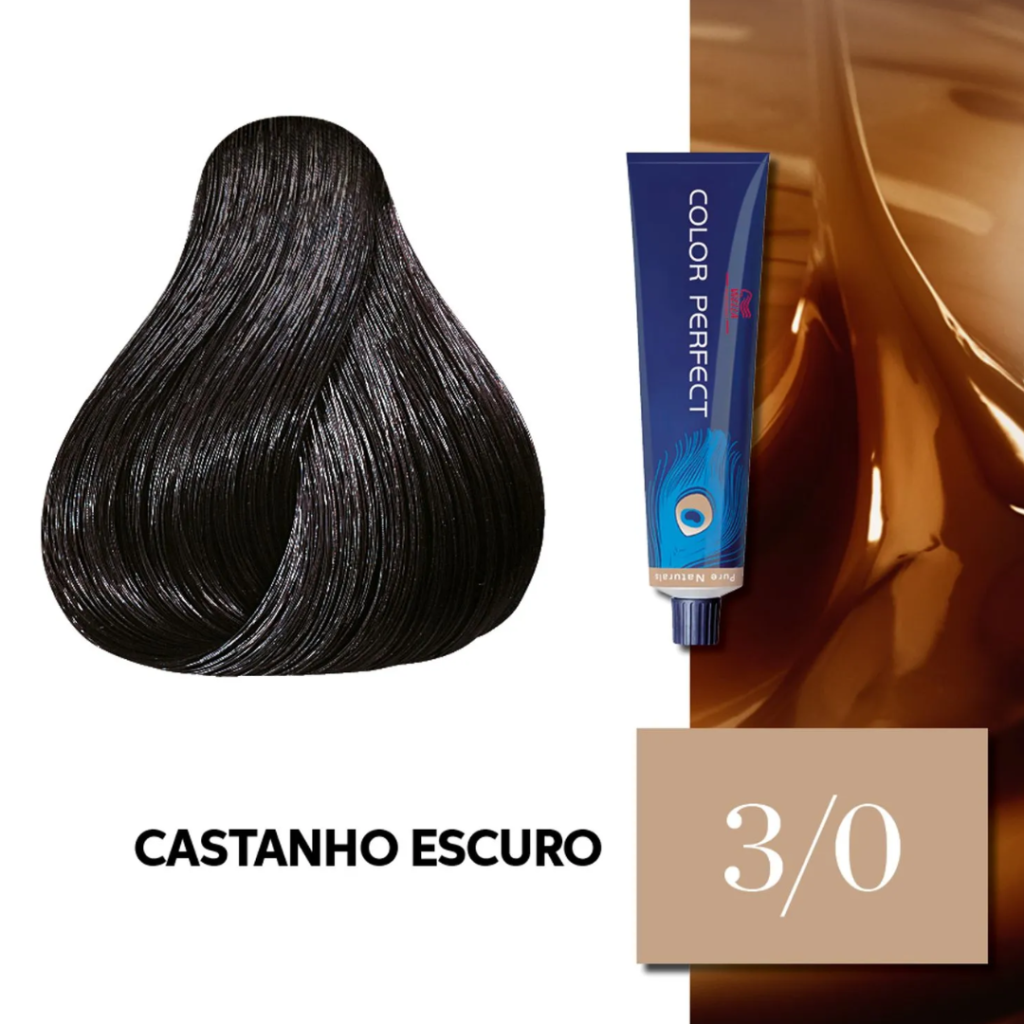 Tinta Castanho Escuro Wella Color Perfect 3.0