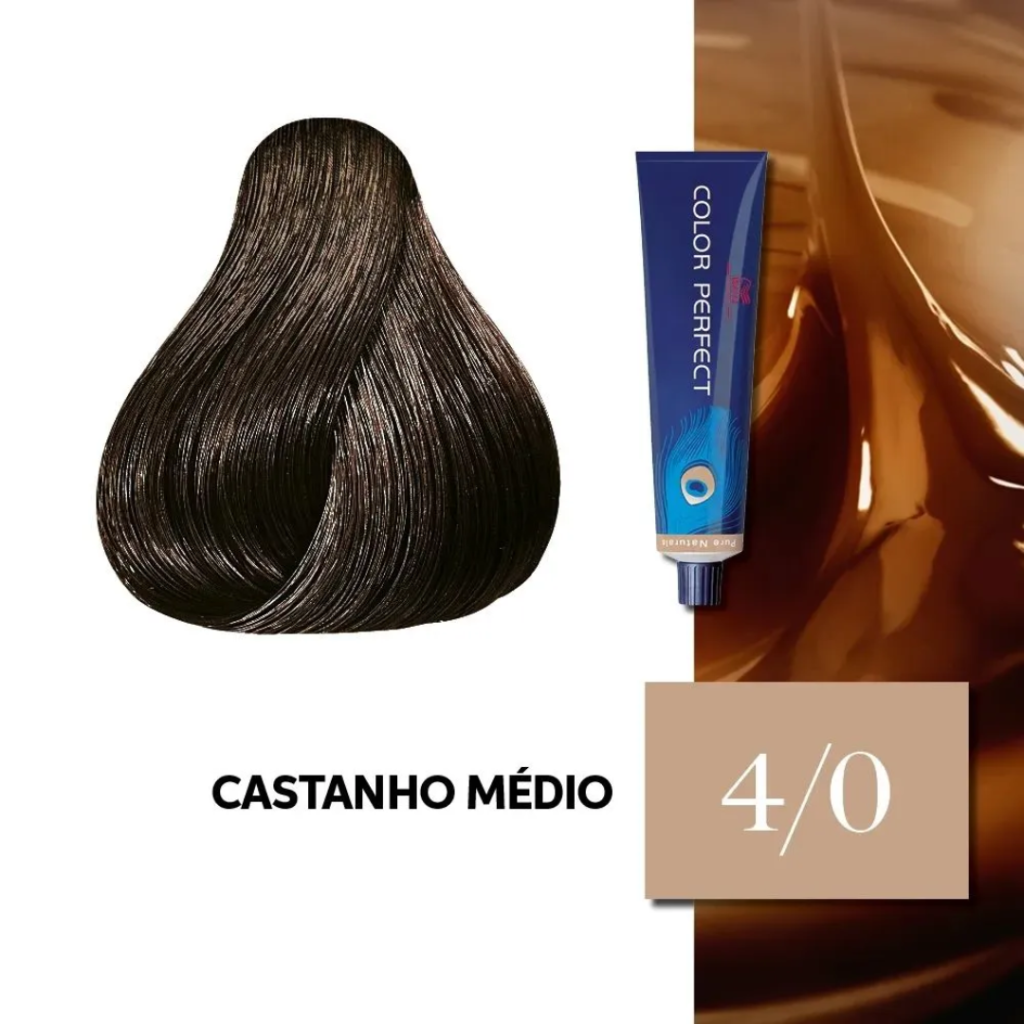 Tinta Castanho Médio Wella Color Perfect 4.0