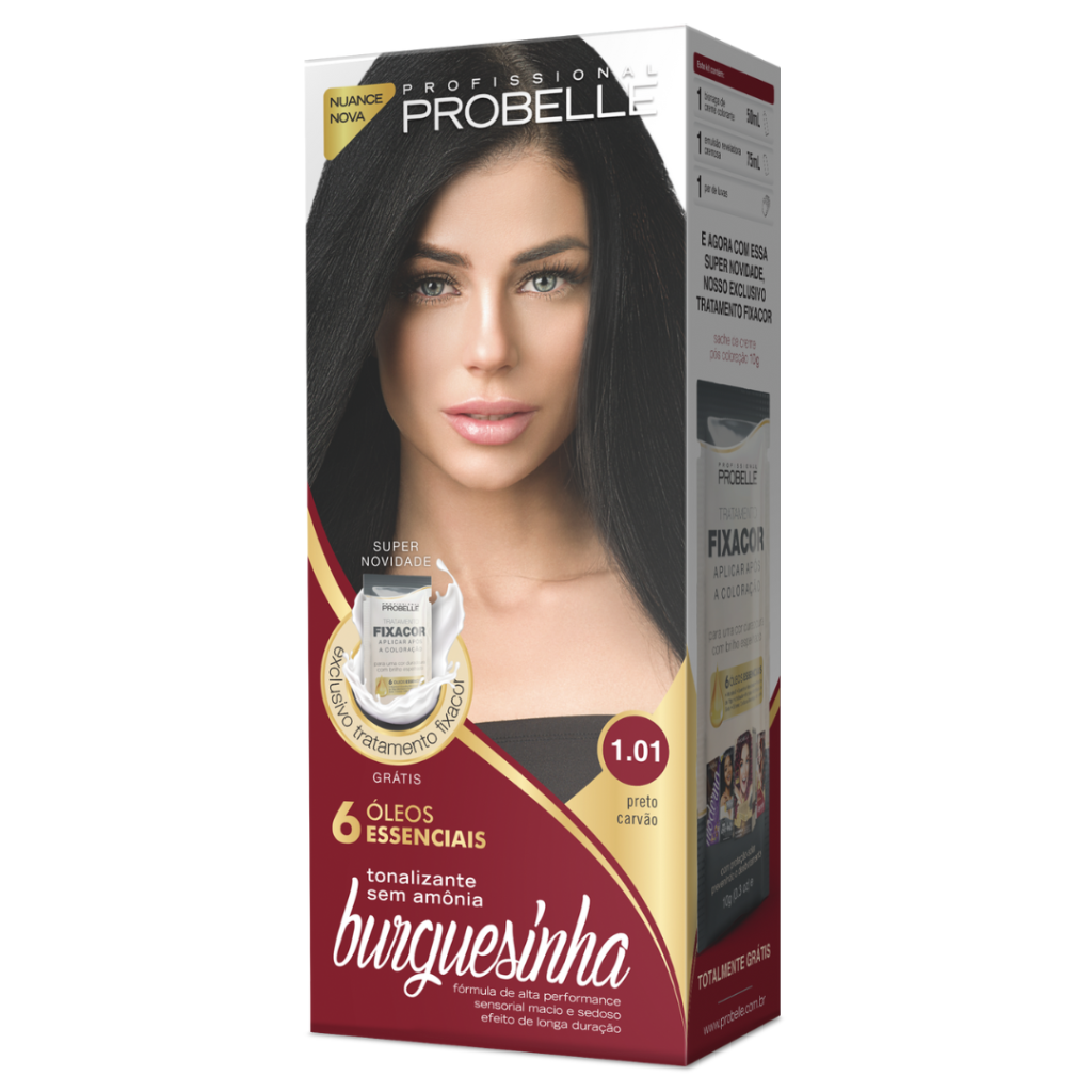 Tonalizante Preto Burguesinha Probelle 1.01