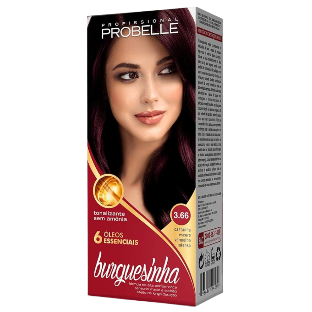 Tonalizante Vermelho Burguesinha Probelle 3.66