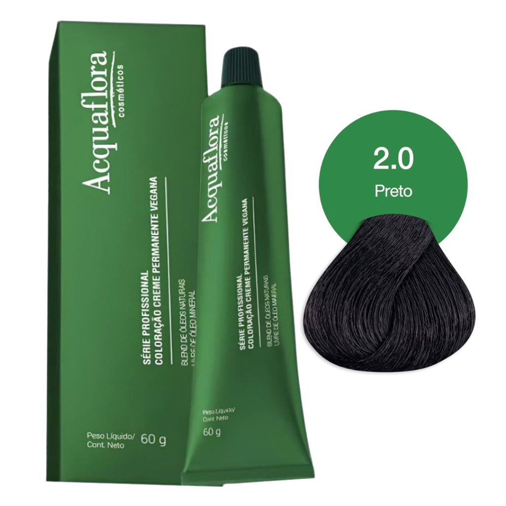 Tinta Preto Acquaflora Vegana 2.0