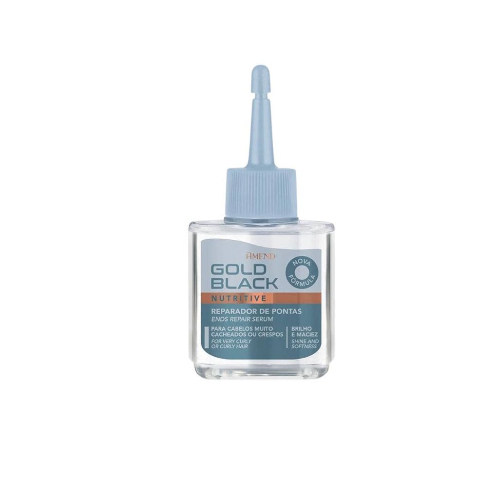 Reparador de Pontas Amend Gold Black Cachos 30ml - Siliconado 