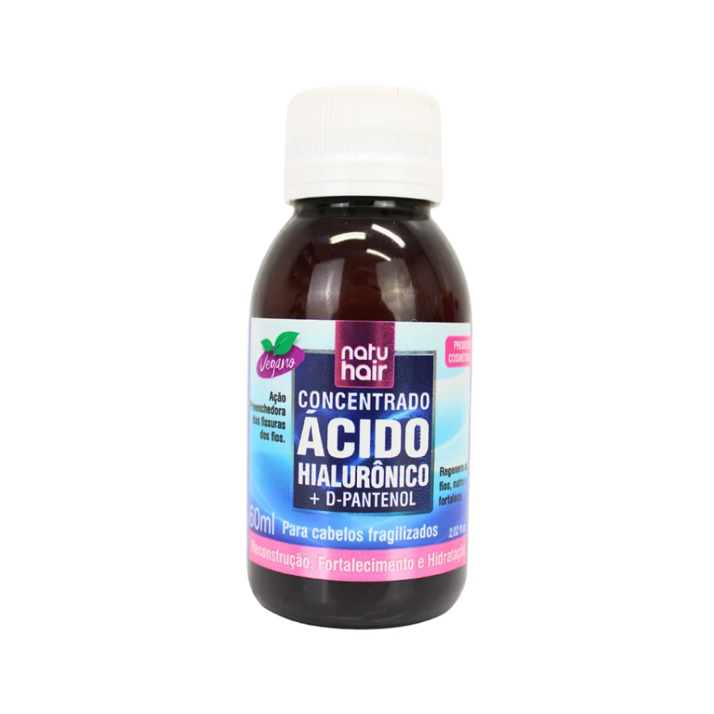 Óleo Vegetal Natuhair Ácido Hialurônico 60ml