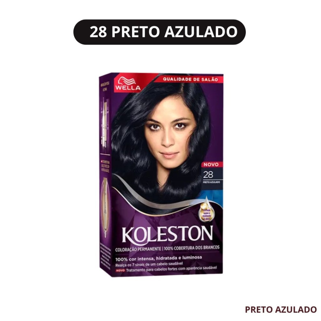 Tinta Preto Azulado Koleston 2.8