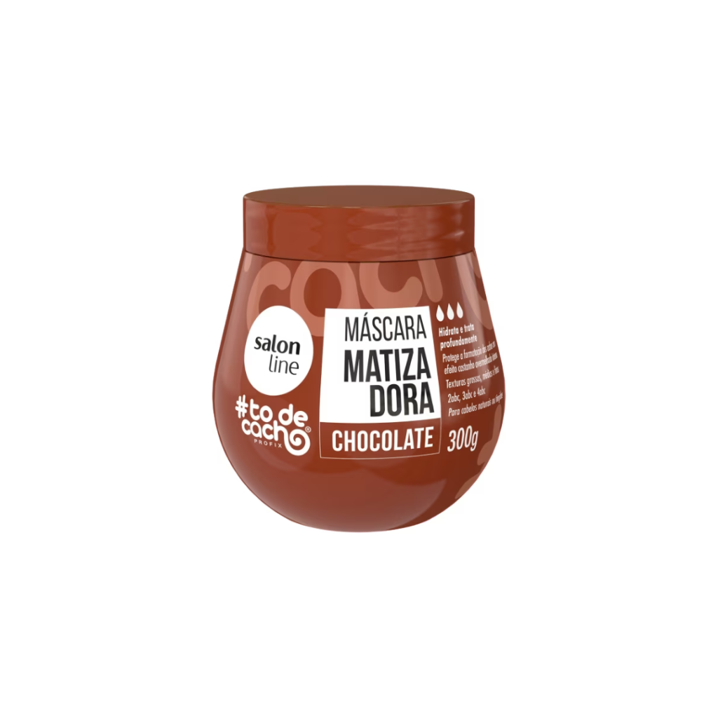 Matizador Marrom Máscara Salon Line To de Cachos 300g
