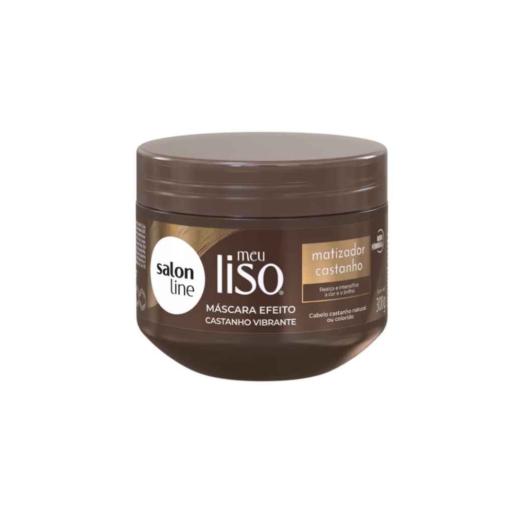 Matizador Marrom Máscara Salon Line Meu Liso 300g