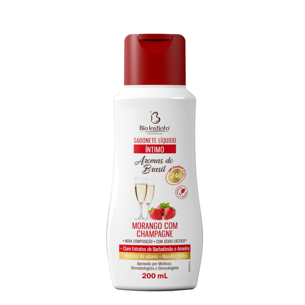 Sabonete Intimo Morango com Champagne Bio Instinto 200ml