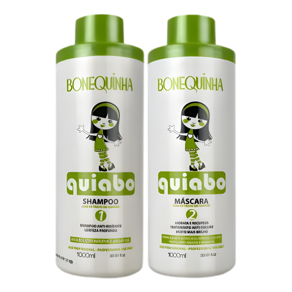 Kit Progressiva Bonequinha Quiabo 1 Litro