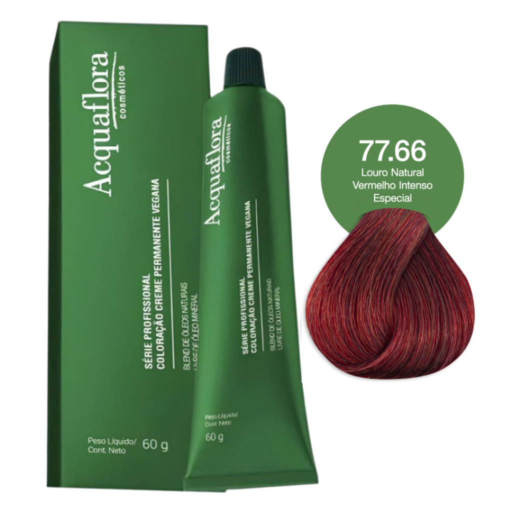 Tinta Vermelho Acquaflora Vegana 77.66