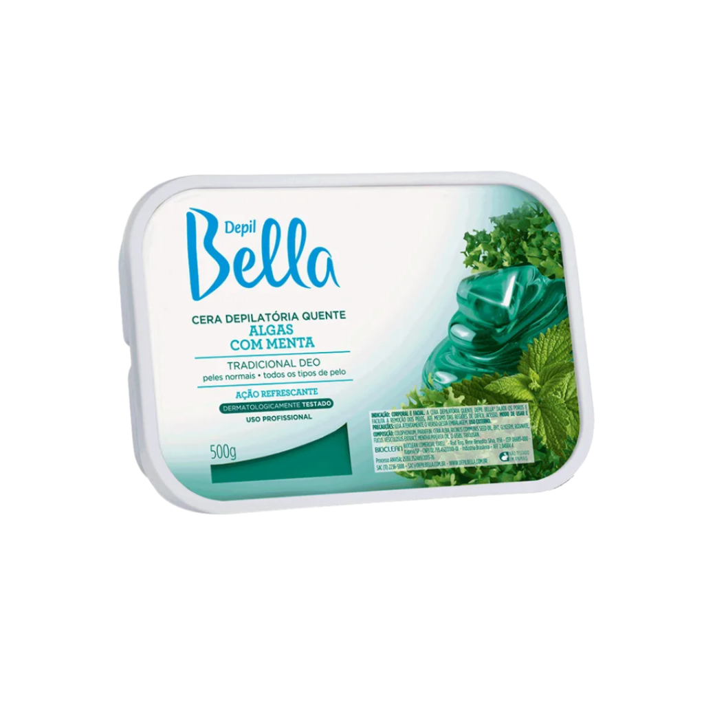 Cera Depil Bella Algas com Menta 500g