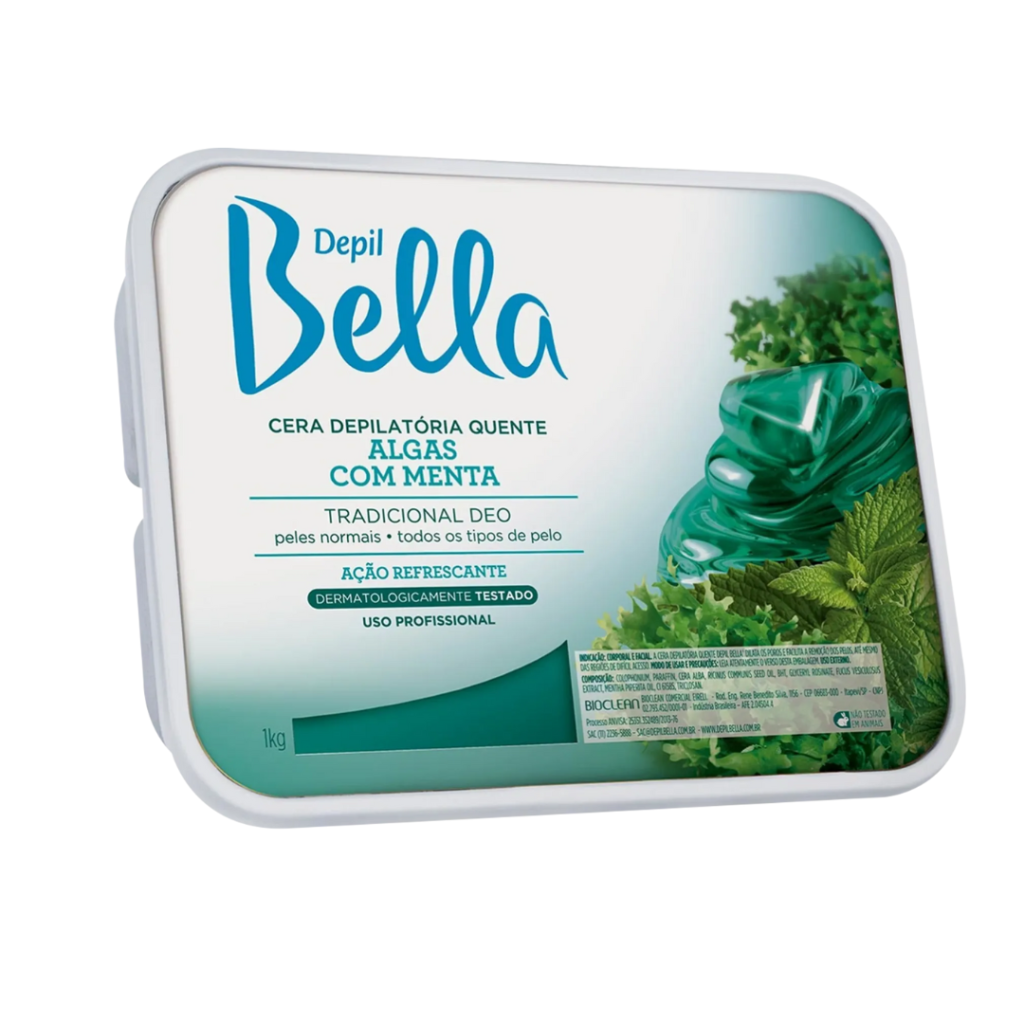 Cera Depil Bella Algas com Menta 1 kg