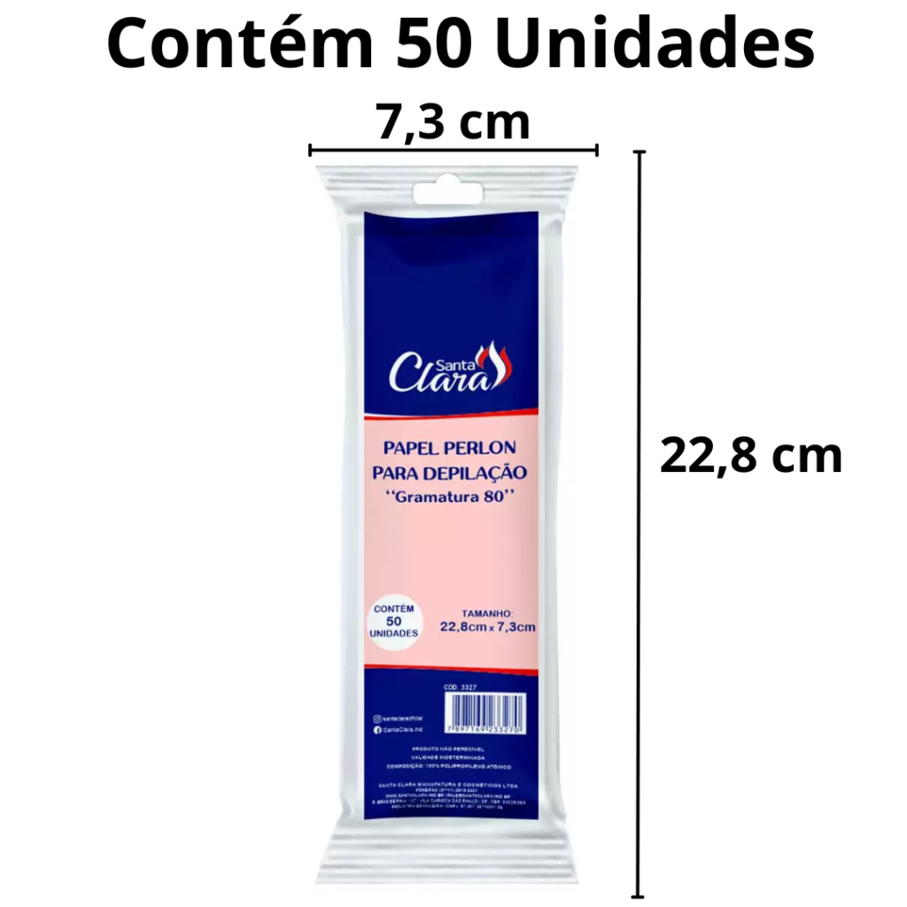 Papel Depilação Perlon 50 Un