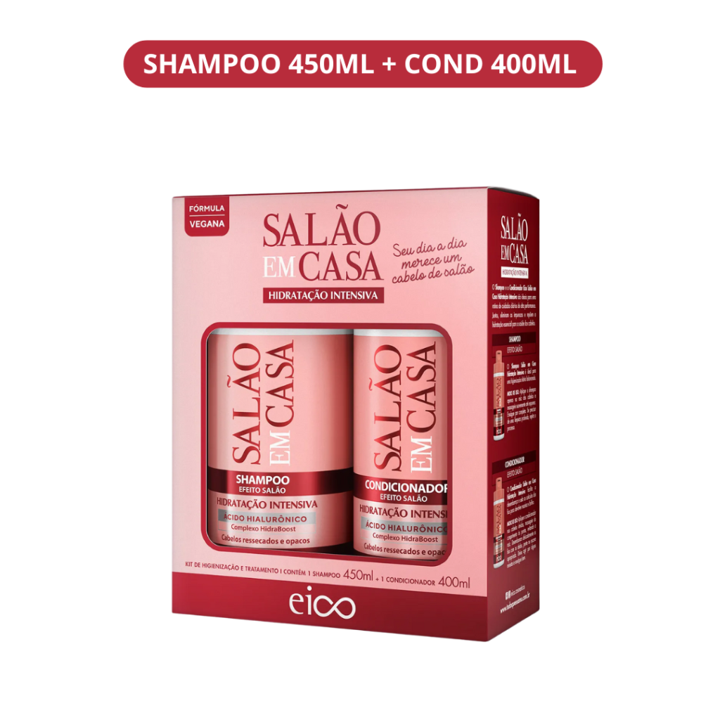 Kit Eico Salão em Casa Hidratação Intensiva 450ml