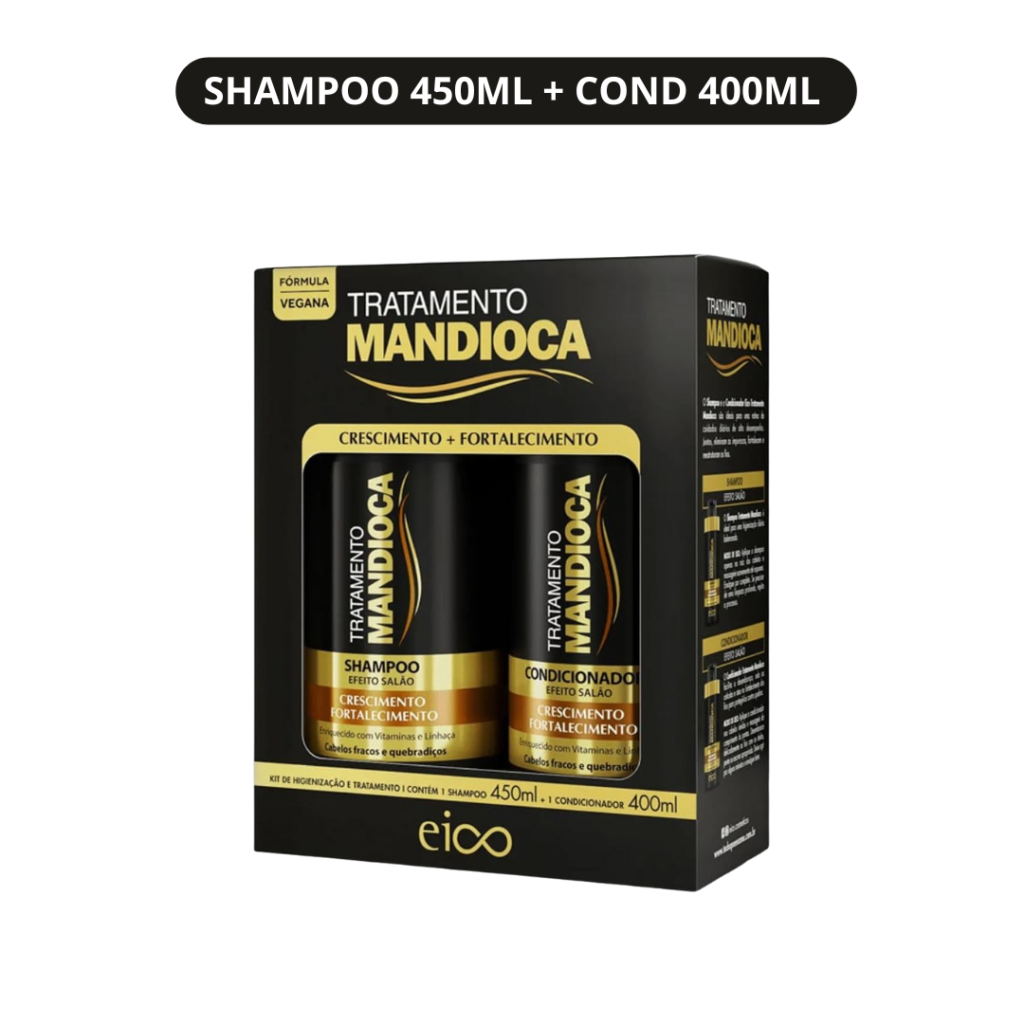 Kit Eico Mandioca Reconstrução 450ml