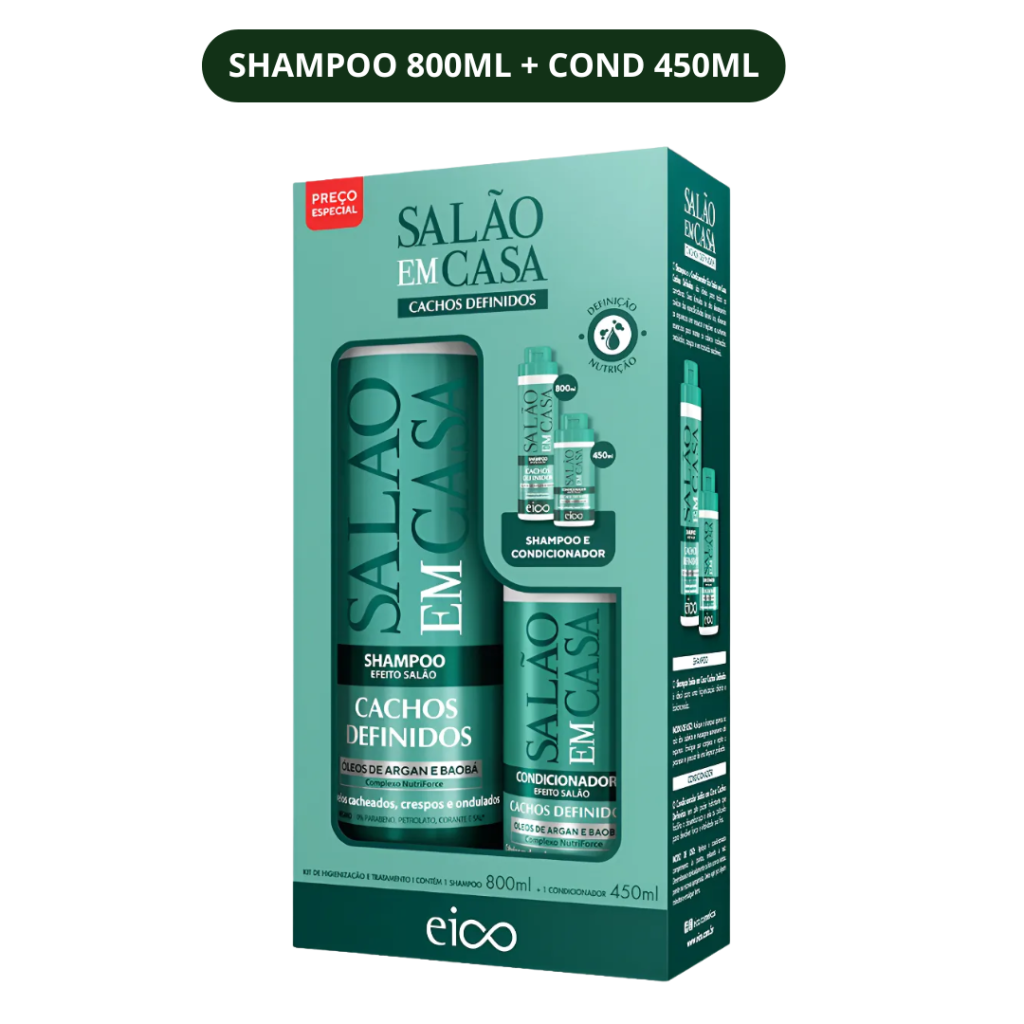 Kit Eico Cachos Definidos 800ml