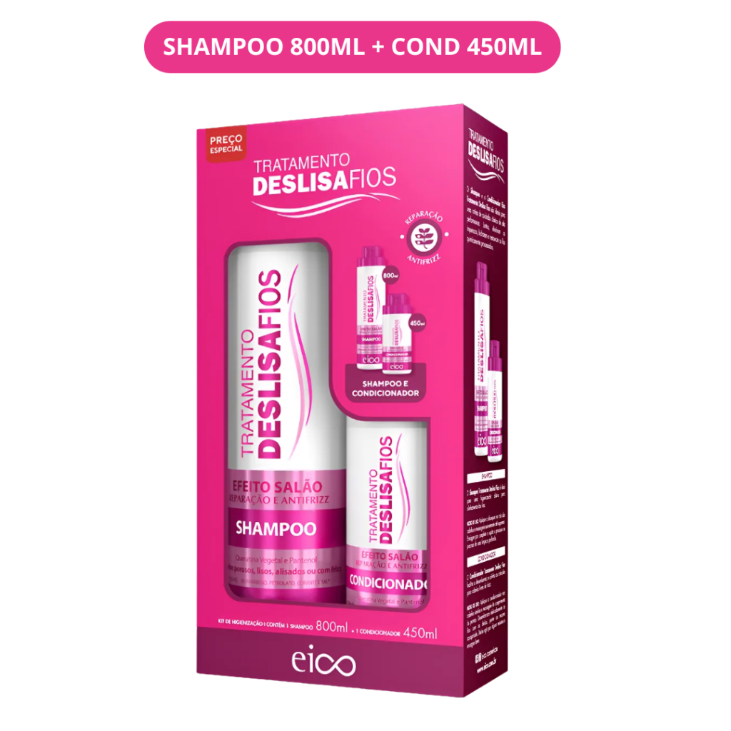 Kit Eico Deslisa Fios 800ml  