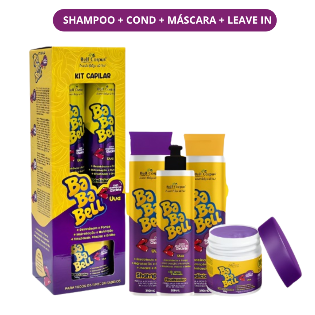 Kit Bababell Uva 4 Peças  