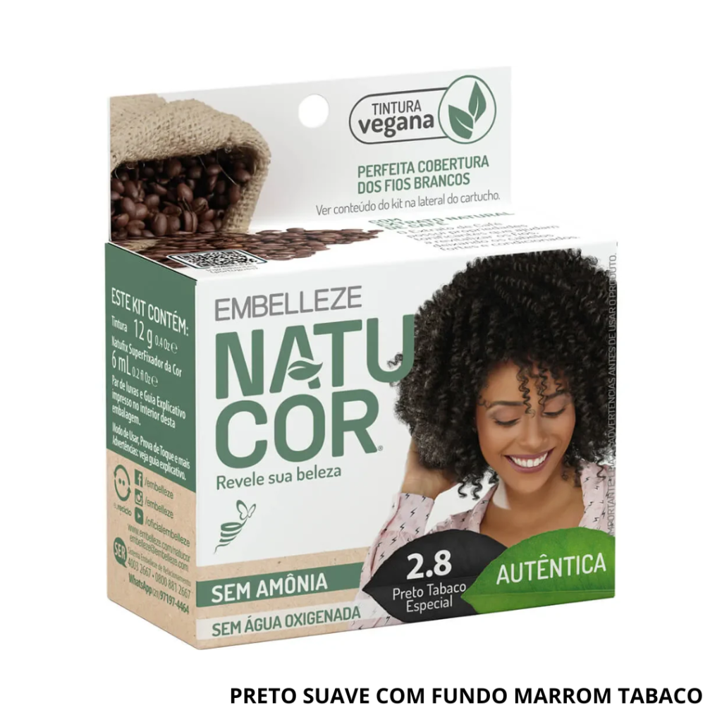 Tonalizante Preto Natucor 2.8