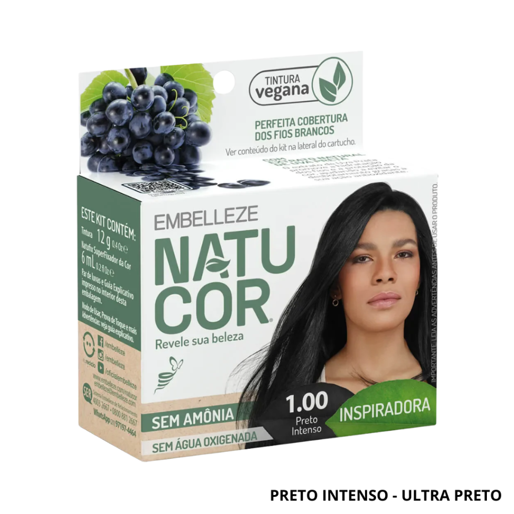 Tonalizante Preto Natucor 1.00