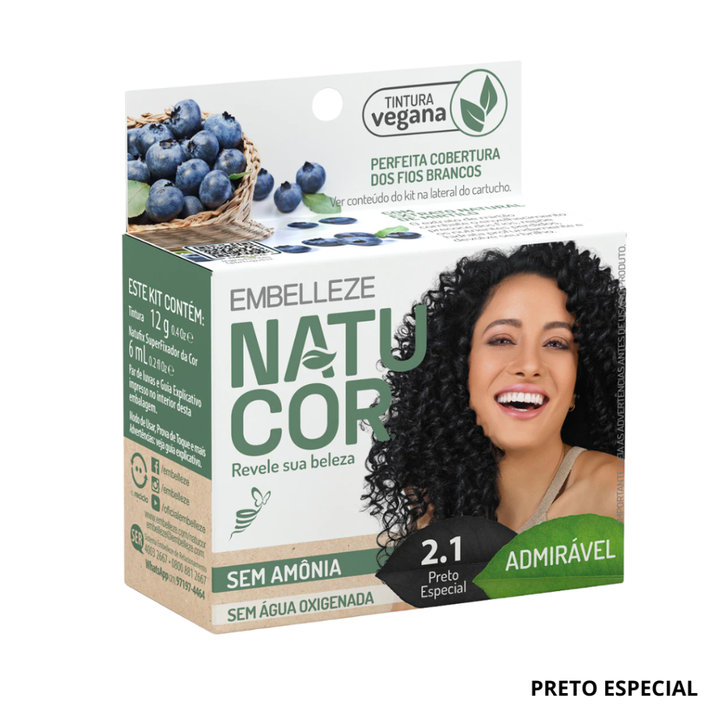 Tonalizante Preto Natucor 2.1
