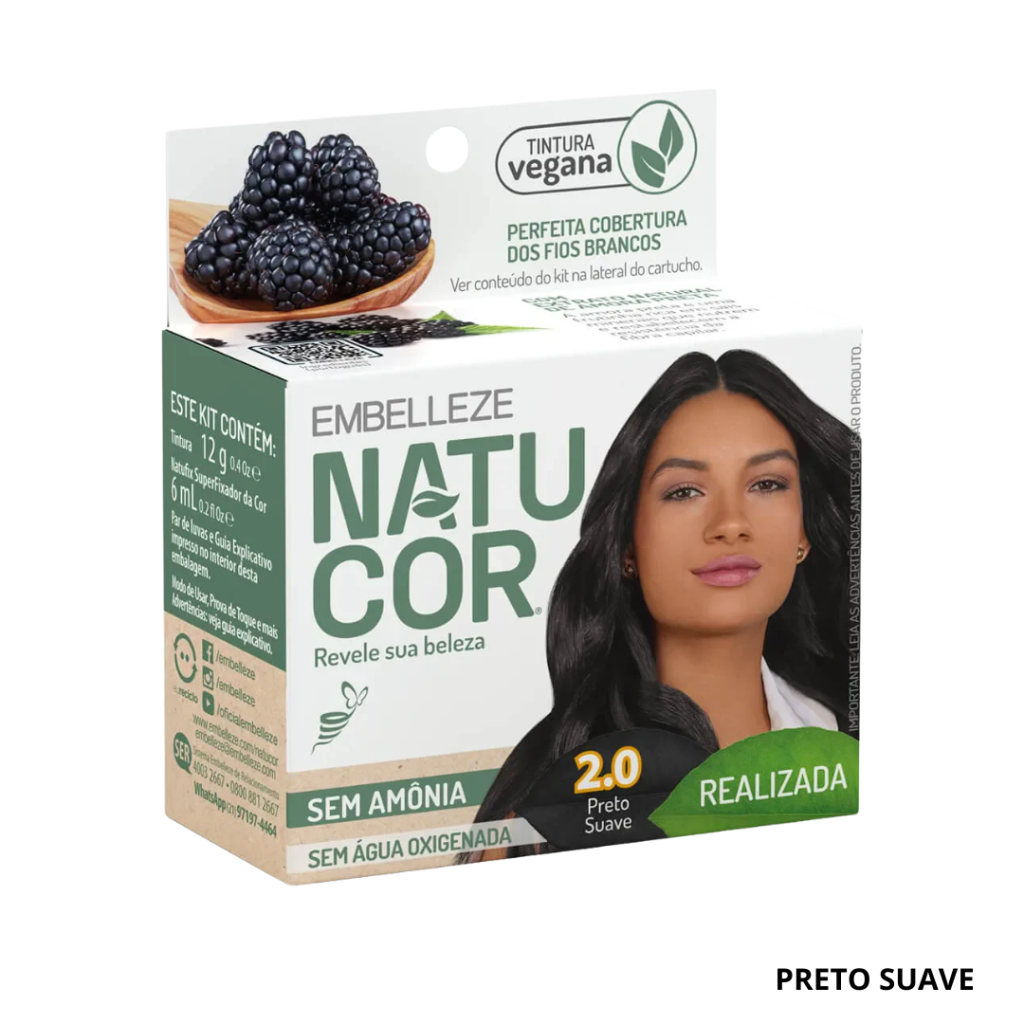 Tonalizante Preto Natucor 2.0 
